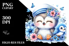Colorful Baby Owl Sailor Clipart Product Image 1