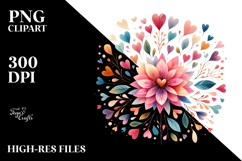 Colorful Boho Flower PNG Product Image 2