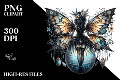 Gothic Fairy with Easter Egg PNG Product Image 2
