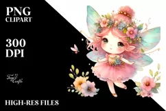 Small Cute Whimsical Fairy PNG Product Image 2