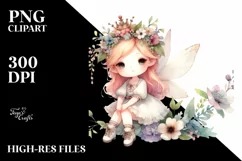 Small Cute Whimsical Fairy PNG Product Image 2