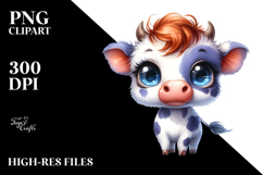 Baby Cow Rain Boots | Watercolor Product Image 2