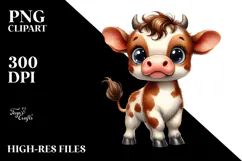 Baby Cow Rain Boots | Watercolor Product Image 2