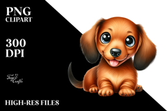Happy Dachshund PNG Product Image 2