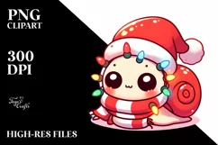 Baby Snail Christmas PNG Product Image 2