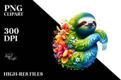 Vibrant Watercolor Sloth, 20 oz Tumbler Product Image 2