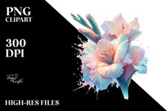 Shiny Gladiolus PNG Product Image 3