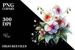 Impatiens with Metallic Inserts, Transparent PNG Product Image 2