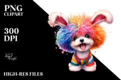 Expressive Baby Poodle, Sublimation PNG Product Image 2