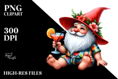 Beachwear Gnome Watercolor PNG Product Image 2