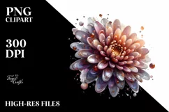 Glossy Chrysanthemum with Metal PNG Product Image 1