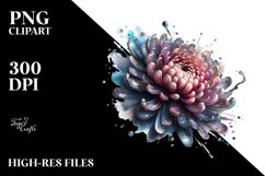 Glossy Chrysanthemum with Metal PNG Product Image 1