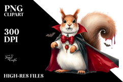 Funny Vampire Squirrel Clipart Product Image 2