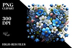 Spring Flower Heart PNG Product Image 2