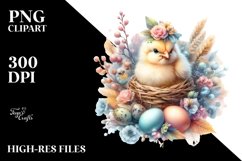 Digital Painting with Baby Chicken PNG Product Image 2