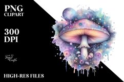 Mystical Celestial Mushroom Splash PNG Product Image 3