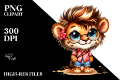 Smiling Baby Lion, PNG Product Image 2