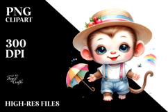 Baby Monkey Summer Clothes PNG Product Image 2