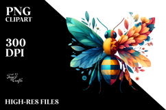 Vibrant Bee PNG Product Image 2