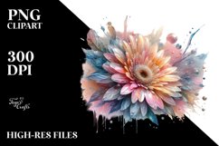 Shiny Gerbera Splash | Clipart Product Image 1
