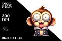 Playful Monkey Character, PNG Product Image 2