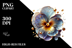 Abstract Material Pansy PNG Product Image 2