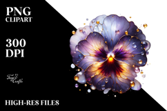 Abstract Material Pansy PNG Product Image 2