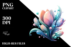 Abstract Tulip Made of , Transparent PNG Product Image 2