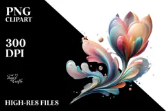 Abstract Tulip Made of , Transparent PNG Product Image 2
