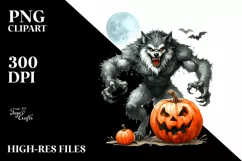 Simple Funny Halloween Clipart, Transparent PNG Product Image 3
