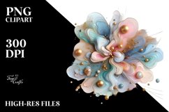 Glossy Cosmos Shiny Golden | Clipart Product Image 1