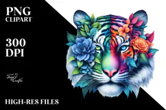 Vibrant Watercolor Tiger, 20 oz Tumbler Product Image 2