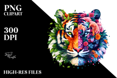 Vibrant Watercolor Tiger Tumbler Product Image 2
