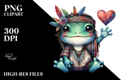Colorful Baby Frog PNG Product Image 2