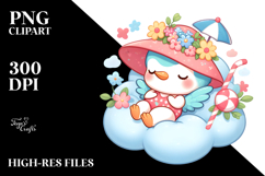 Cute Baby Hummingbird Sleeping Cloud Product Image 2