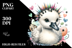 Cute Baby Swan PNG Product Image 2