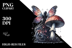 Gothic Fairy Mushroom Creative PNG Product Image 2
