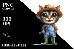 Expressive Funny Flower &amp; Hat Clipart Product Image 2