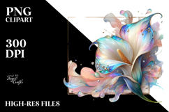 Glossy Calla Lily, Abstract PNG Product Image 2