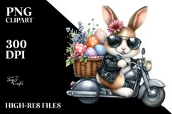 Goofy Bunny on Car PNG Product Image 2