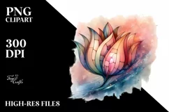 Colorful Tulip Abstract Clipart Product Image 3