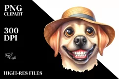 Goofy Smile Caricature-like Clipart Product Image 1
