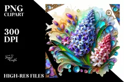 Watercolor Luxury Flower Splash Clipart Product Image 3