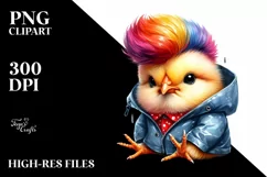 Modest Baby Chicken with Raincoat PNG Product Image 1