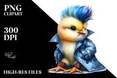 Modest Baby Chicken with Raincoat PNG Product Image 2