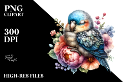 Sleeping Baby Parrot PNG Product Image 2