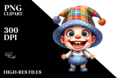 Funny Baby Standing Hat Clipart Product Image 2