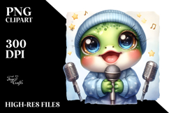 Energetic Baby Frog, Transparent PNG Product Image 2