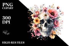 Flower Skull PNG Product Image 2
