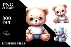 Baby Bear PNG Product Image 2